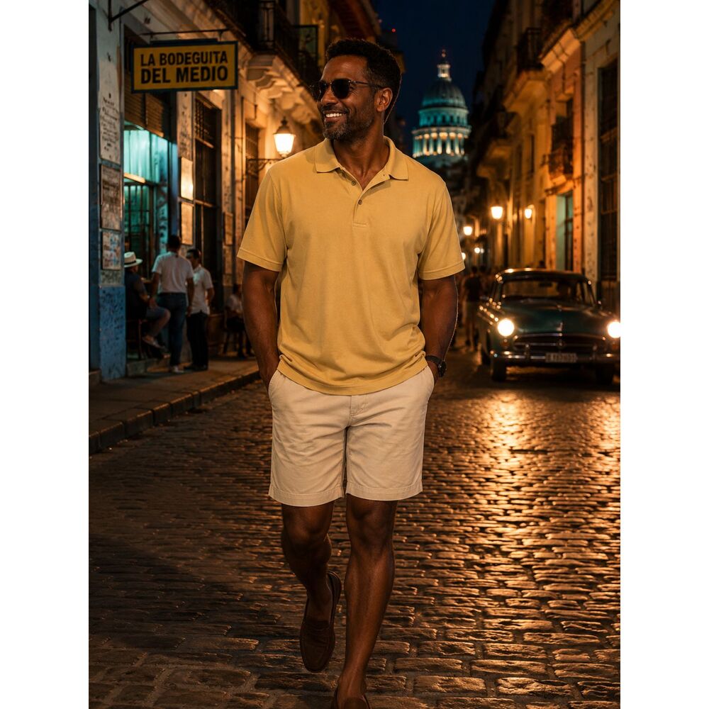 Cubavera Men's Essential Textured Performance Polo Shirt Great Looking Shirt XXL